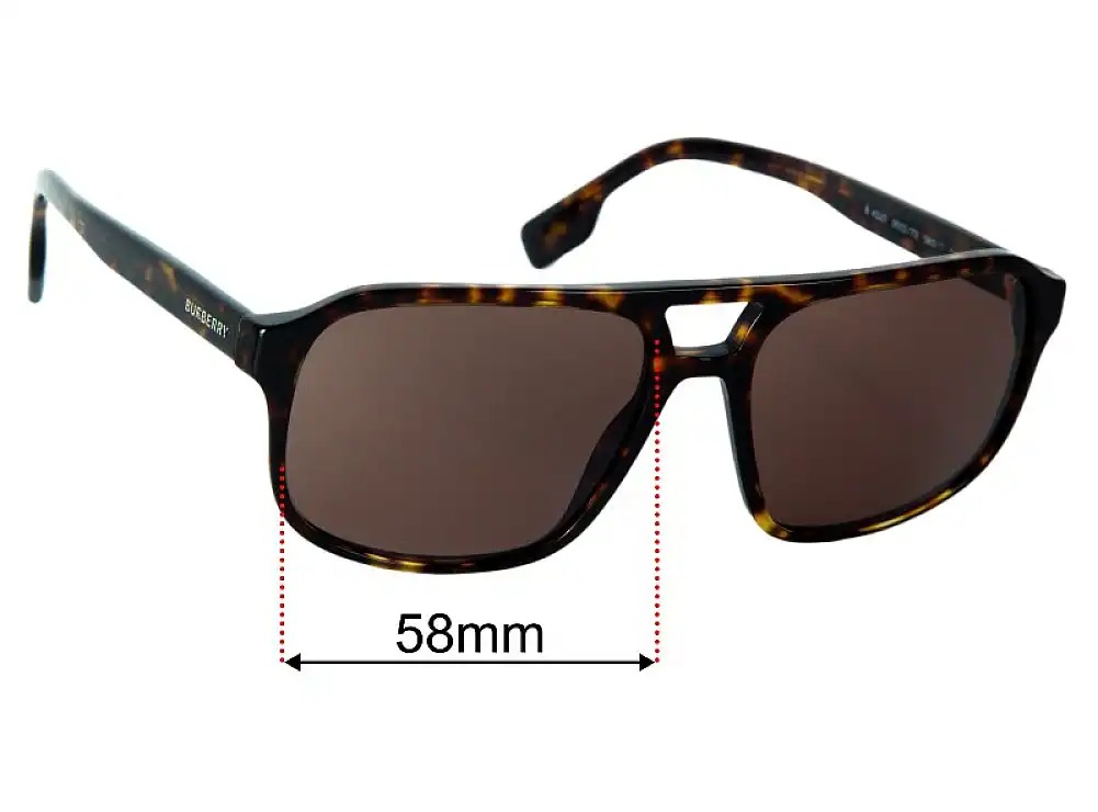 Burberry B 4320 58mm Replacement Lenses